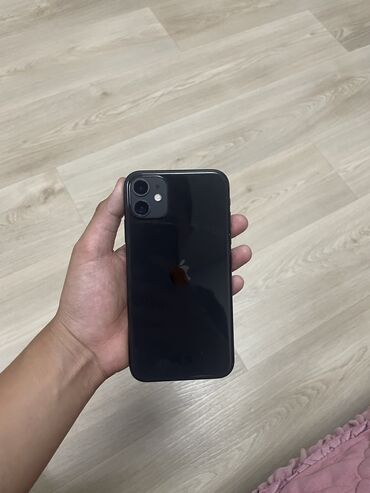 iphone 11 128gb цена бишкек: IPhone 11, Колдонулган, 128 ГБ, Кара, Коргоочу айнек, Каптама, 82 %