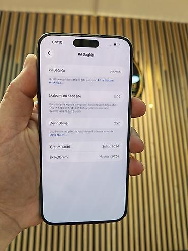 prodat iphone: IPhone 15 Pro Max, 256 GB, Natural Titanium, Face ID, Sənədlərlə, Zəmanət — 3