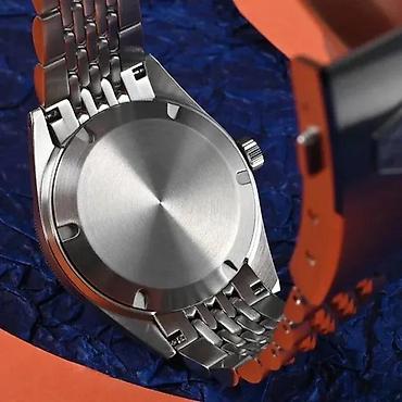 Ručni satovi: San Martin SN0115-G - 39.5mm - Crna - Seiko mehanizam Potpuno nov — 4