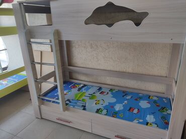 Детские односпальные кровати: Детская односпальная кровать, Новый, Для девочки, Для мальчика, С матрасом, ДСП, Бесплатная доставка — 6