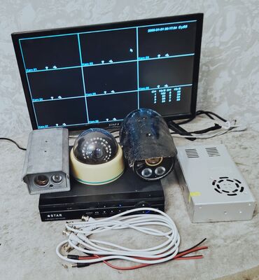 Monitor Antenya qosulur Televizor kimide baxmaq olur. DVR 8 cixislidir