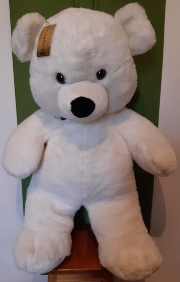 плюшевый медведь 2 метра дешево: Продаётся!!! Белый медведь! Крупный,упругий,весёлый незабываемый!!