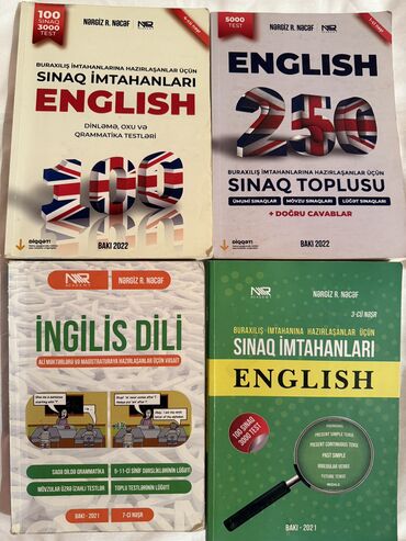 📚 Kitablardan biri nəzəriyyə, digəri sinaq toplusu və bir digəri isə