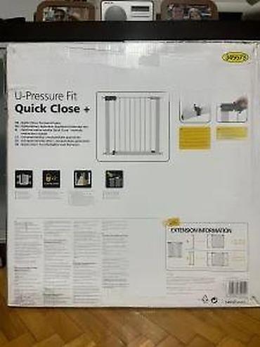 Ostali dečiji nameštaj: Safety 1st Quick Close+ U-Pressure Fit zaštitna kapija - Samonoseća — 17