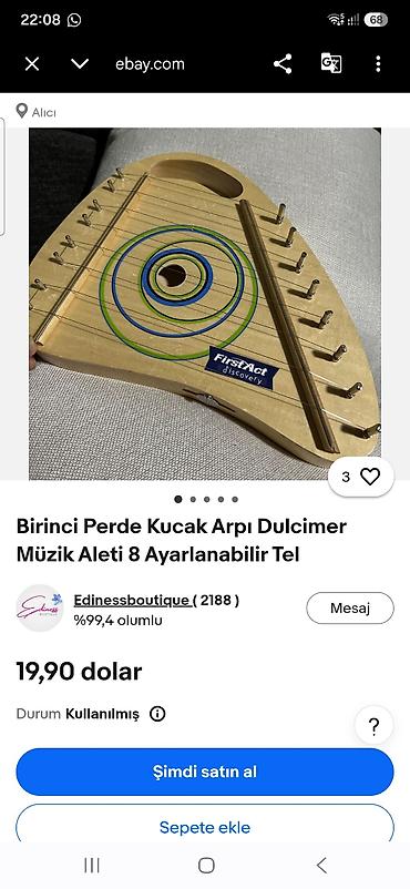 usag besikləri: FirstAct Discovery uşaq arfası / dulcimer tipli musiqi aləti. Taxta — 1