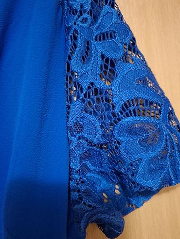 replika: Elegantna midi haljina u kobalt plavoj boji - Fason: A-kroj sa lagano — 3