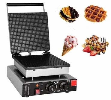 Mikserlər: Elektrikli vafli hazırlama aparatı, tənzimlənən temperatur nəzarəti və