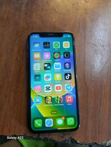 iphone x 64 gb ikinci el: IPhone X, 64 GB, Qara