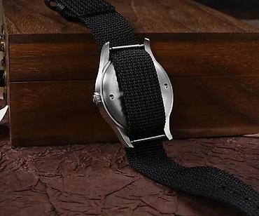 Ručni satovi: San Martin SN0105-G-XB -Crna/Black- Pilot sat- Seiko — 9