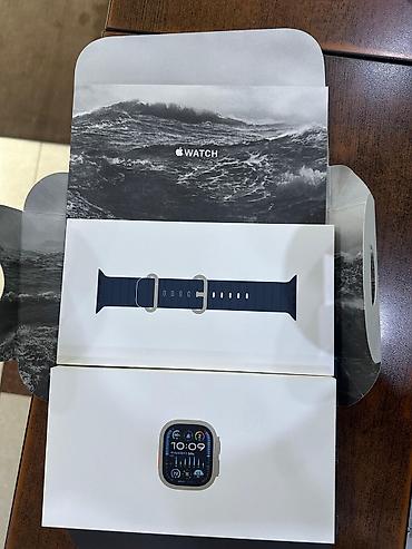 Digər: Unvan razin Apple whatch ultura 2 titanyum yaddaş 64 GB Pil 95 % ideal — 8