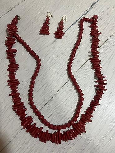 Muncuqlar: Бусы и сережки коралловые.СССР.Куплены 40 лет назад в 1980 годах — 4