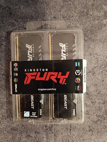 Оперативная память (RAM) для ПК: Оперативная память Kingston FURY Beast DDR4 32Gb 2x16 3600Mhz RGB — — 1