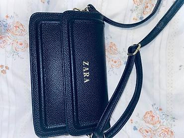 helio strap: Сумка-кроссбоди ZARA, черная - Материал: фактурная экокожа с — 8