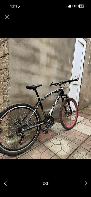 Velosipedlər: MTB tipli dağ velosipedi – ZADL/ADL brendli, qara-ağ rəng sxemi və ön — 2