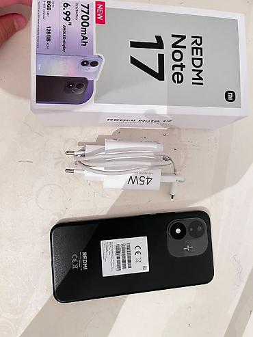 Уюлдук телефондор жана аксессуарлар: Смартфон Redmi Note 17 в идеальном состоянии, польный комплект, всего — 2