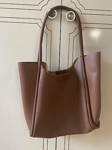 qaşlı canta: Yeni kimidir çox az istifadə edilib. Minimalist dizaynda shopper — 1