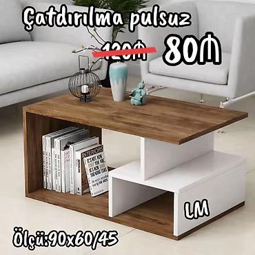 Mebel: Dördbucaq masa, Açılmayan, Təkərsiz, Teksturalı laminat — 1