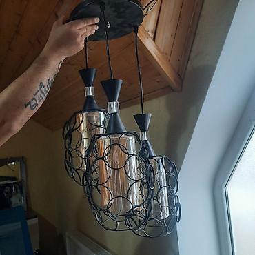 lüstr: Çılçıraq, 3 lampa, Metal — 1