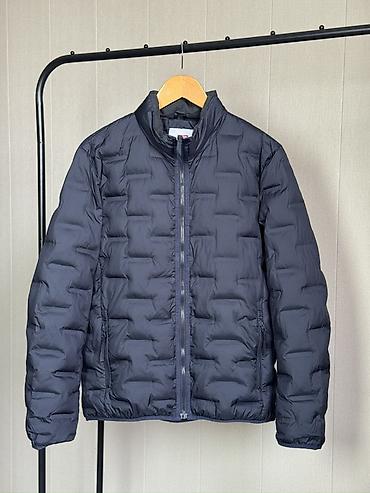 пуховик с норкой: Мужская куртка, M, L, XL, Uniqlo, Новый, цвет - Синий, Бесплатная доставка — 1