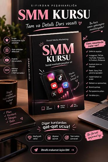 Kompüter kursları: SMM Kursu – Sosial Media Marketing üzrə tam və detallı dərs vəsaiti — 1