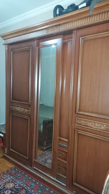 Yataq otağı dəstləri: İkinəfərlik çarpayı, Termo, Dolab, Komod, İşlənmiş — 3