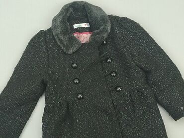 czarny płaszcz trencz: Płaszcz, 3-4 lat, 98-104 cm, stan - Dobry