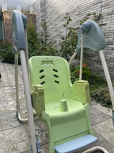 arakesmə: Uşaq üçün elektrikli yelləncək - Güclü metal karkas və sabit dayaq — 2