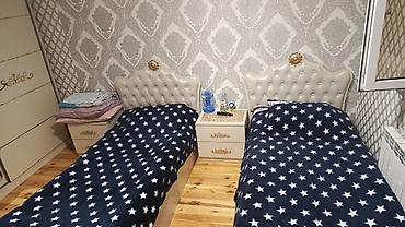Yataq otağı dəstləri: 2 təknəfərlik çarpayı, 2 tumba, Dolab, Yeni — 2