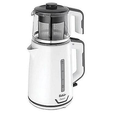 Fakir Neon elektrik çaydanı və çaydanlıq seti Tastea Tea maker white