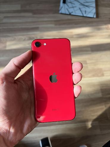 mac mini 4: IPhone SE 2020, Б/у, 64 ГБ, Красный, Зарядное устройство, Защитное стекло, Кабель, 79 % — 1