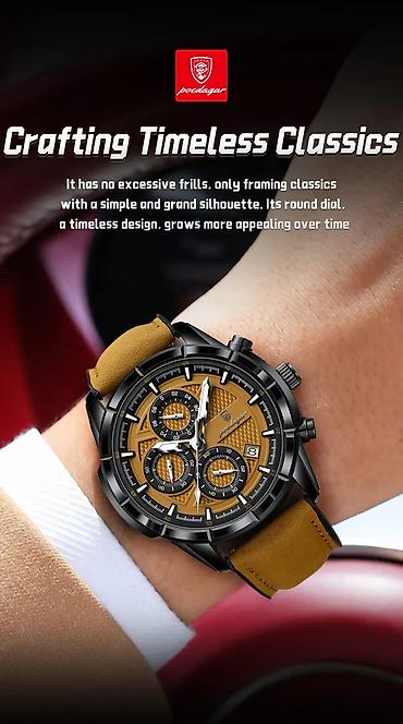 lux premium: ⌚ Poedagar 692 — gündəlik istifadə və klassik stil üçün ideal kişi — 5