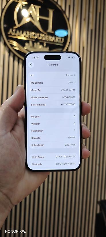 17 pro max planshet: IPhone 15 Pro, 256 ГБ, Blue Titanium, Беспроводная зарядка, Face ID, С документами — 6