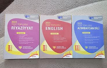 Testlər: 2023 test topluları Riyaziyyat 1ci hissə, İngilis dili 1ci hissə — 1