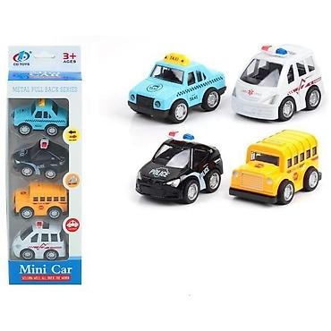 figura deda mraza: Set od 4 metalna vozila – realistični mini automobili za zabavnu igru — 1