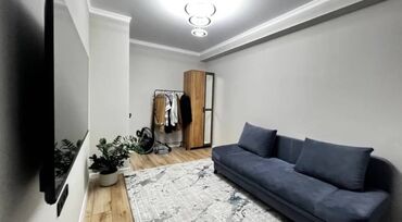 квартира элебаева: 1 бөлмө, 33 кв. м, Элитка, 11 кабат, Евроремонт