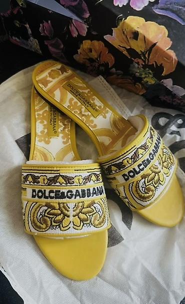 yay ayaqqabı: Dolce & Gabbana, Ölçü: 37, rəng - Sarı, Yeni — 1