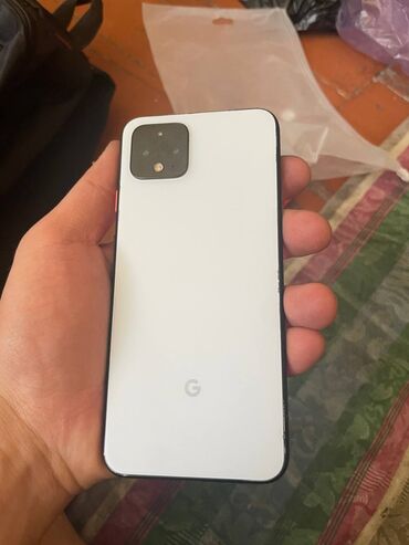 телефоны poko: Google Pixel 4, Колдонулган, 64 ГБ, түсү - Ак, 1 SIM