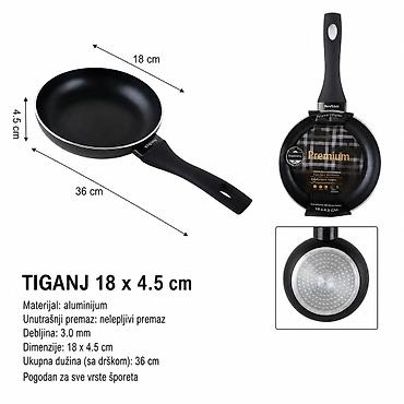 KMT Tiganj crni beli 5404028 - Namena: prženje i priprema hrane na