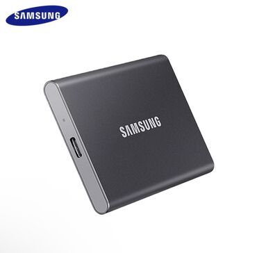 Foto və video aksesuarları: Samsung SSD T7 1 TB Yaddaş: 1TB✅ Sürət: 1050 MB/san oxuyur və