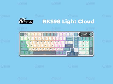 дешево ноутбук: Клавиатура Royal Kludge RK-S98 Light Cloud (Chartreuse Switch)