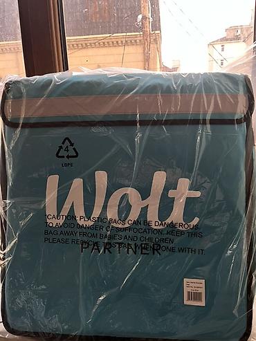 Оборудование для ресторанов, кафе: Wolt Partner çatdırılma çantası – termo izolyasiyalı, kvadrat formalı — 1