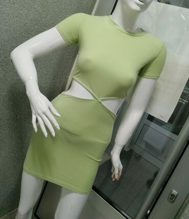 hastja haljine: S (EU 36), color - Green, Other style, Short sleeves