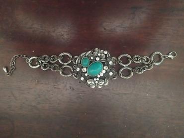 Бижутерия: Vintage tərzli qadın bilərzik - Material: gümüş tonlarda metal ərinti — 1