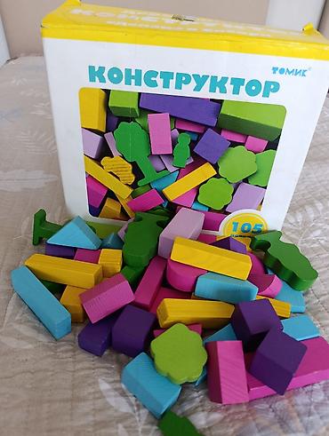 для уроков: Деревянный конструктор «Томик», 105 деталей. - Набор из ярких — 1