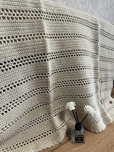 Одеяла и пледы: Плед, Новый, Шерсть, Все сезоны, Вязаный — 7