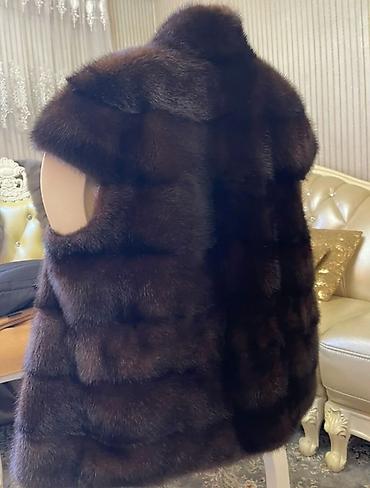 Айымдардын кийими: Шуба, Норка, Кыска модель, 2XL — 4