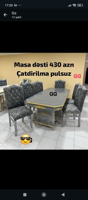 metbex stolu islenmis: Masa desti