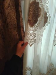 Pərdə və tüllər: Yeni, Vilyur Pərdə, rəng - Ağ, Ünvandan götürmə — 4