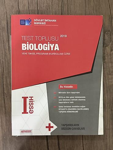 Kitablar və jurnallar: Biologiya – Test Toplusu, I hissə DİM — 1