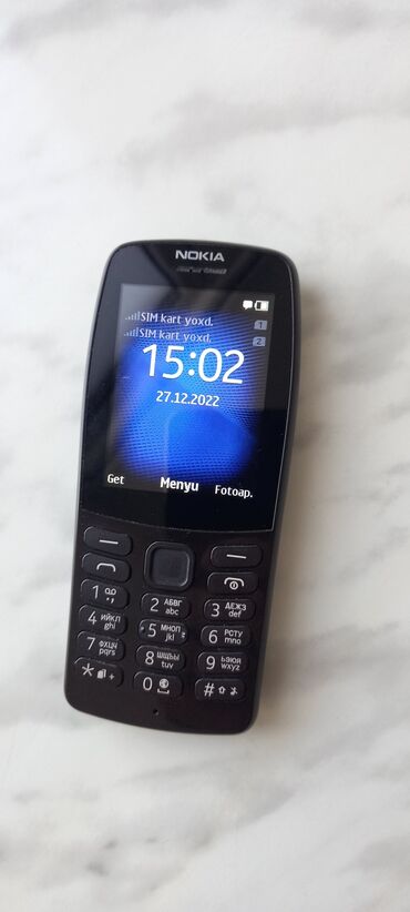nokia 210 qiymeti: Nokia 210. Teze alinan gunen ozumdedir. 8 ayin telfonudur. 2 nomredir